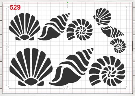 Seashell Stencil Patterns