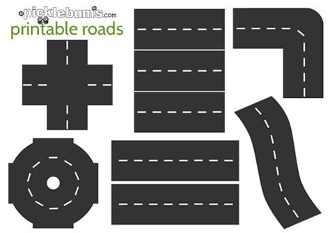 Printable Roads For Awesome Imaginative Play Transportation Theme
