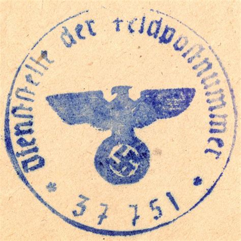 Original WWII German Document Stamps In Trenches