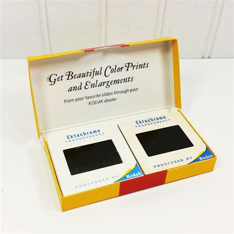 Ektachrome Color Transparency Slides 1970s 35mm Film Negatives In Paper Slide Mount Frames