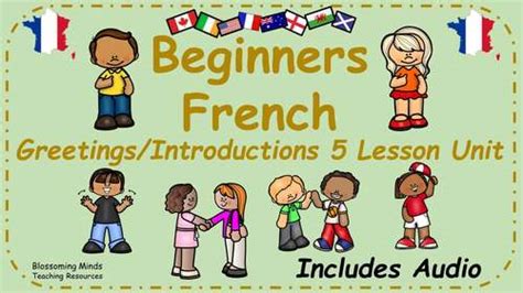 Beginners French Greetings And Introductions Lesson Bundle Tpt