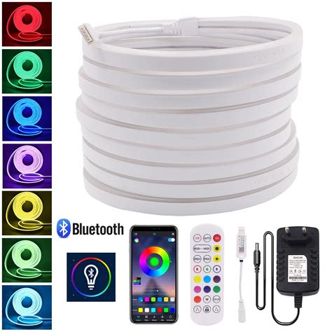 Bluetooth Rgb Led Strip Neon Light 5050 Smd Dc 12v Flexible Led Lamp