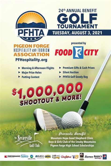 24th Annual Benefit Golf Tournament And Silent Auction Pigeon Forge
