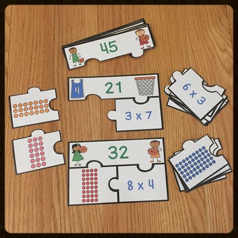 Free Multiplication Array Puzzles