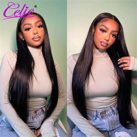 Celie Hair 360 Lace Frontal Wig For Women 30 Inch Straight Lace Front