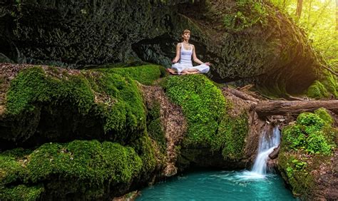 Yoga In A Peaceful Place