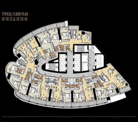 Paramount Damac Towers Floor Plans Downtown Dubai Uae