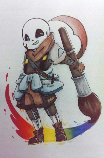 See a recent post on tumblr from @nothingbizzare about color!sans. Dibujo Ink Sans | Undertale Español Amino