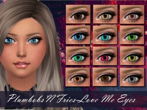 Love Me Eyes By Plumbobs N Fries At Tsr Sims 4 Updates Sims 4 Cc