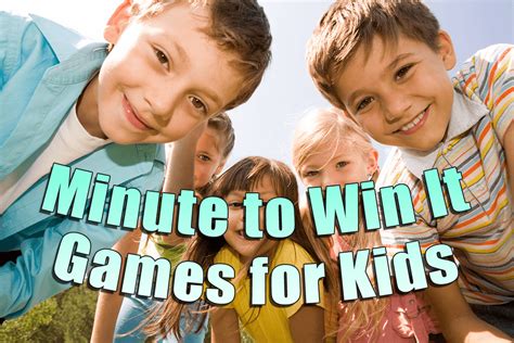 25 Super Fun Minute To Win It Games For Kids Easy To Setup Babydotdot