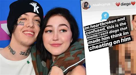 noah cyrus slams lil xan after he accused her of cheating on him popbuzz