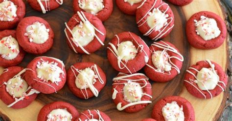 Red Velvet Peppermint White Chocolate Thumbprints Foodtalk