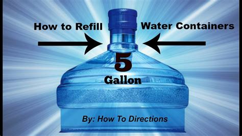 How To Refill Primo 5 Gallon Water Containers Youtube