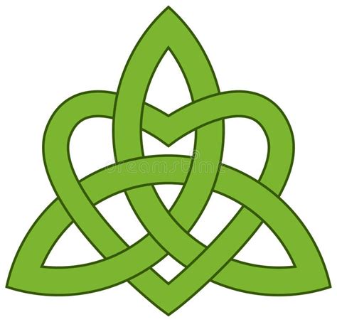 Celtic Trinity Knot With A Heart Royalty Free Stock Photography Image