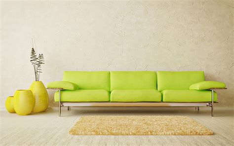 Hd Wallpaper White Leather 2 Seat Sofa And Three Throw Pillows Design