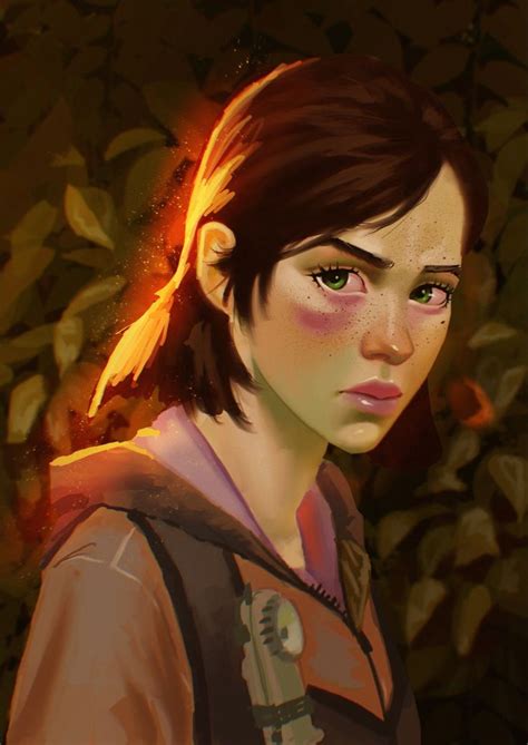 A Digital Painting Of A Woman With Green Eyes And Brown Hair Wearing A