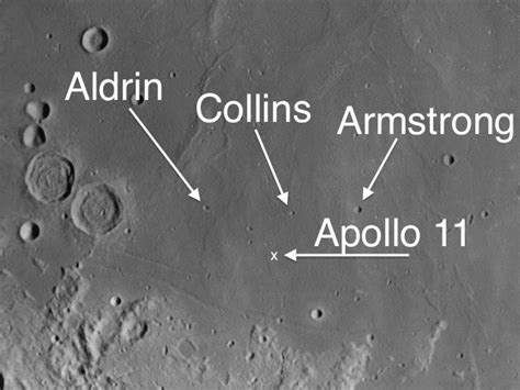 Moon Crater Plinius And The Apollo 11 Landing Site Andrew Planck