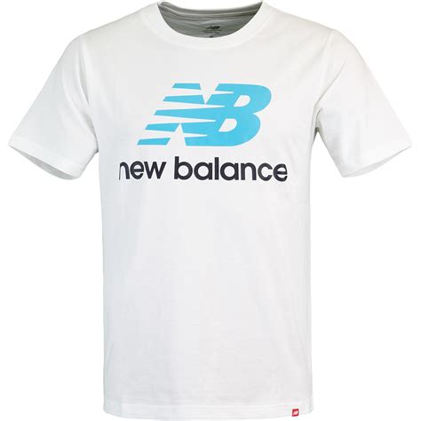 New Balance Essential Stacked Logo T Shirt Weiß Hier Bestellen
