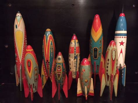 Tin Rocket Vintage Spaceship Retro Rocket Vintage Robots