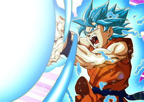 Super Saiyan God Goku Kamehameha