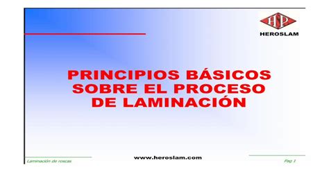 Principios BÁsicos Sobre El Proceso De LaminaciÓn Pdf Document