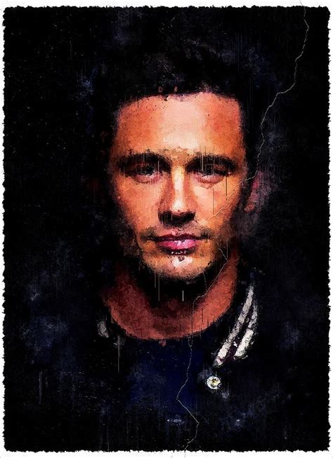 Celebrity James Franco Art Mixed Media By Luettgen Vidal Fine Art America