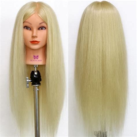 26 613 80 Real Animal Hair Hairdressing Mannequin Head Styling