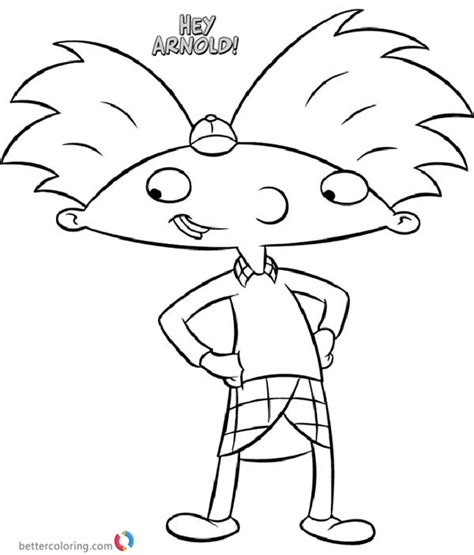 46 Hey Arnold Coloring Pages Just Kids