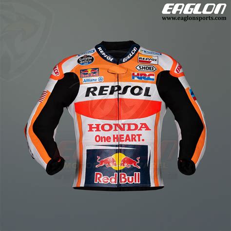 Marc Marquez Honda Repsol Motogp 2020 Leather Jacket Eaglon Sport