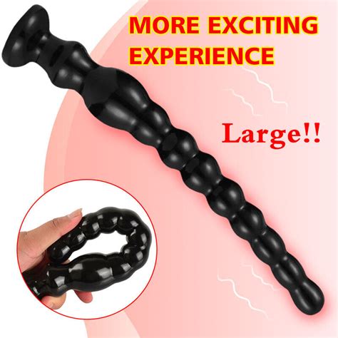 New Silicone Huge Large Extra Long Anal Beads Dildo Butt Plug Anal Sex