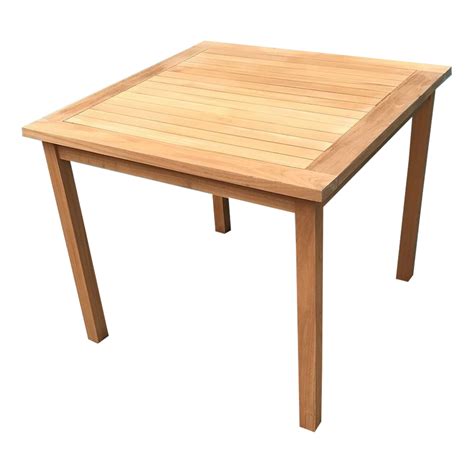 Outdoor Furniture Solid Teakwood Square Garden Table