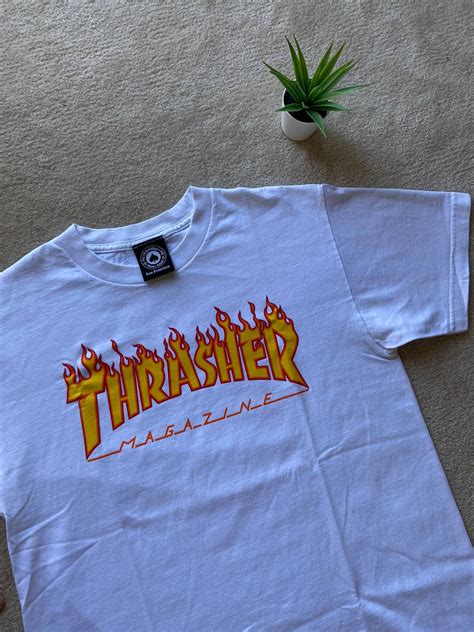 Vintage White Thrasher T Shirt Grailed