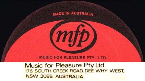 Music For Pleasure Pty Ltd Label Releases Discogs