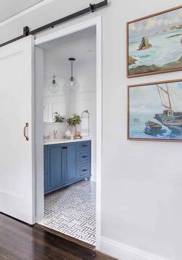 Bathroom Door Ideas Creative Solutions For Small Spaces Hunker