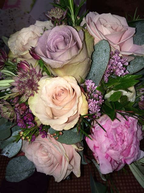 A Beautiful Brides Bq Of Amnesia Rose That Adds A Muted Lilac Soft