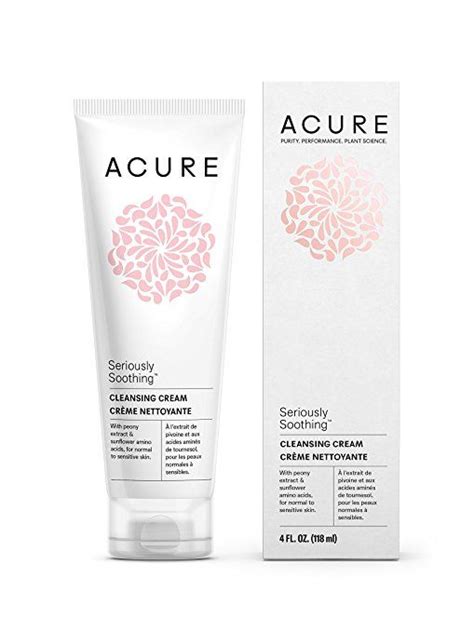 Acure Seriously Soothing Cleansing Cream 100 Vegan For Dry To