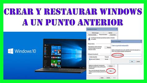 Como Crear Y Restaurar Windows 10 A Un Punto A Nterior Paso A Paso