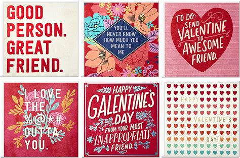 Hallmark Studio Ink Valentines Day Cards Assortment For Friends 6
