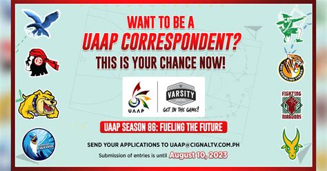 Uaap Season 86 Extends Application Deadline For Correspondents