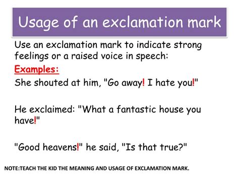 Definition And Examples Of Exclamation Point