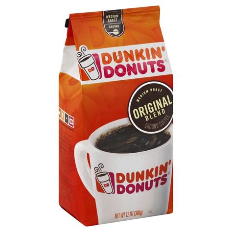 Dunkin Original Blend Medium Roast Ground Coffee 12 Ounces Dunkin