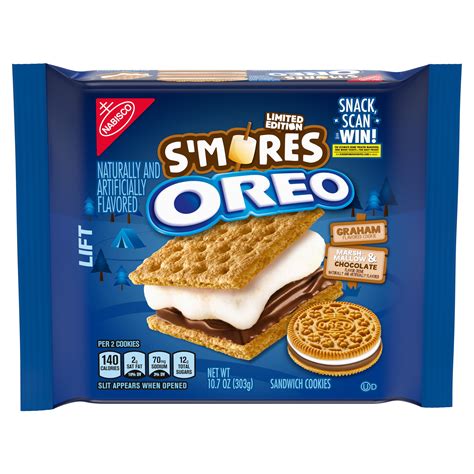 Nabisco Oreo Smores Graham Flavored Sandwich Cookies Limited Edition