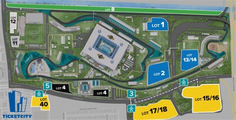 Miami Grand Prix Parking Map Ticketcity Insider