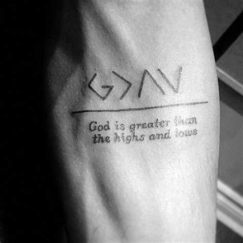 God Forearm Quote Mens Small Tattoo Design Ideas Tattoosforguys
