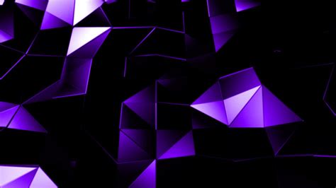 Triangle Polygons Loop Background Purple Version Motion Graphics