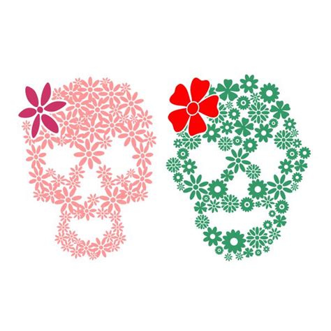 Free Free Flower Skull Svg 736 SVG PNG EPS DXF File