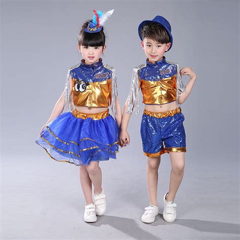 Fashion Child Modern Dance Costume Boy Jazz Dance Costume Girls Hip Hop