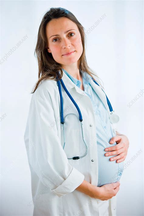 Pregnant Doctor Stock Image C031 2783 Science Photo Library