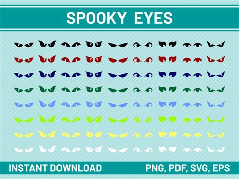63 Spooky Eyes Svg Files For Cricut Commercial Use Spooky Eyes