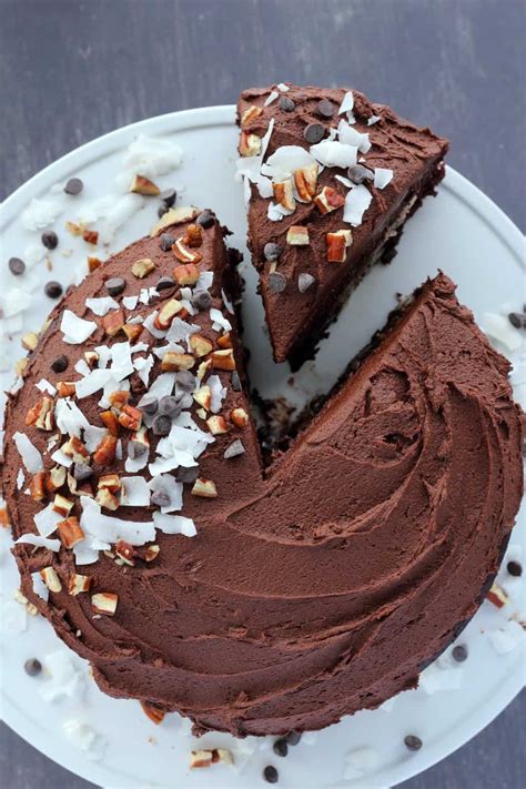Scrape down the sides of the bowl. Vegan German Chocolate Cake - Loving It Vegan